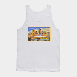 Greetings from Medford, Oregon - Vintage Large Letter Postcard Tank Top